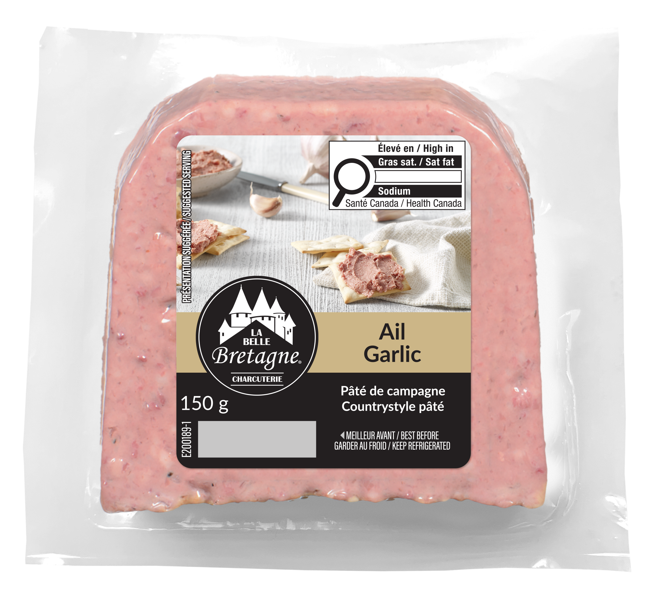 Paté de campagne à l'ail - Coutrystyle garlic paté