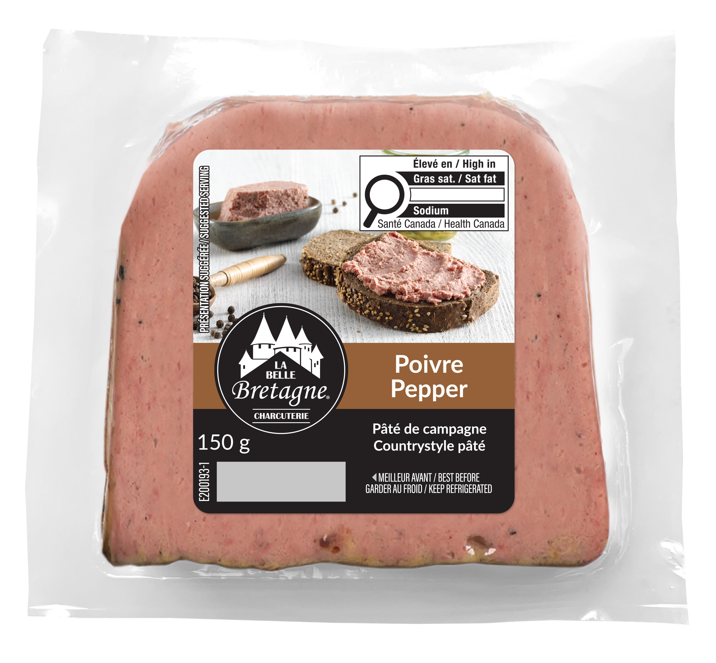 Paté de campagne au poivre - Coutrystyle pepper paté