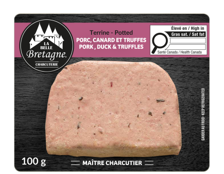 Terrine au porc, canard et truffles, Potted pork, duck and truffles
